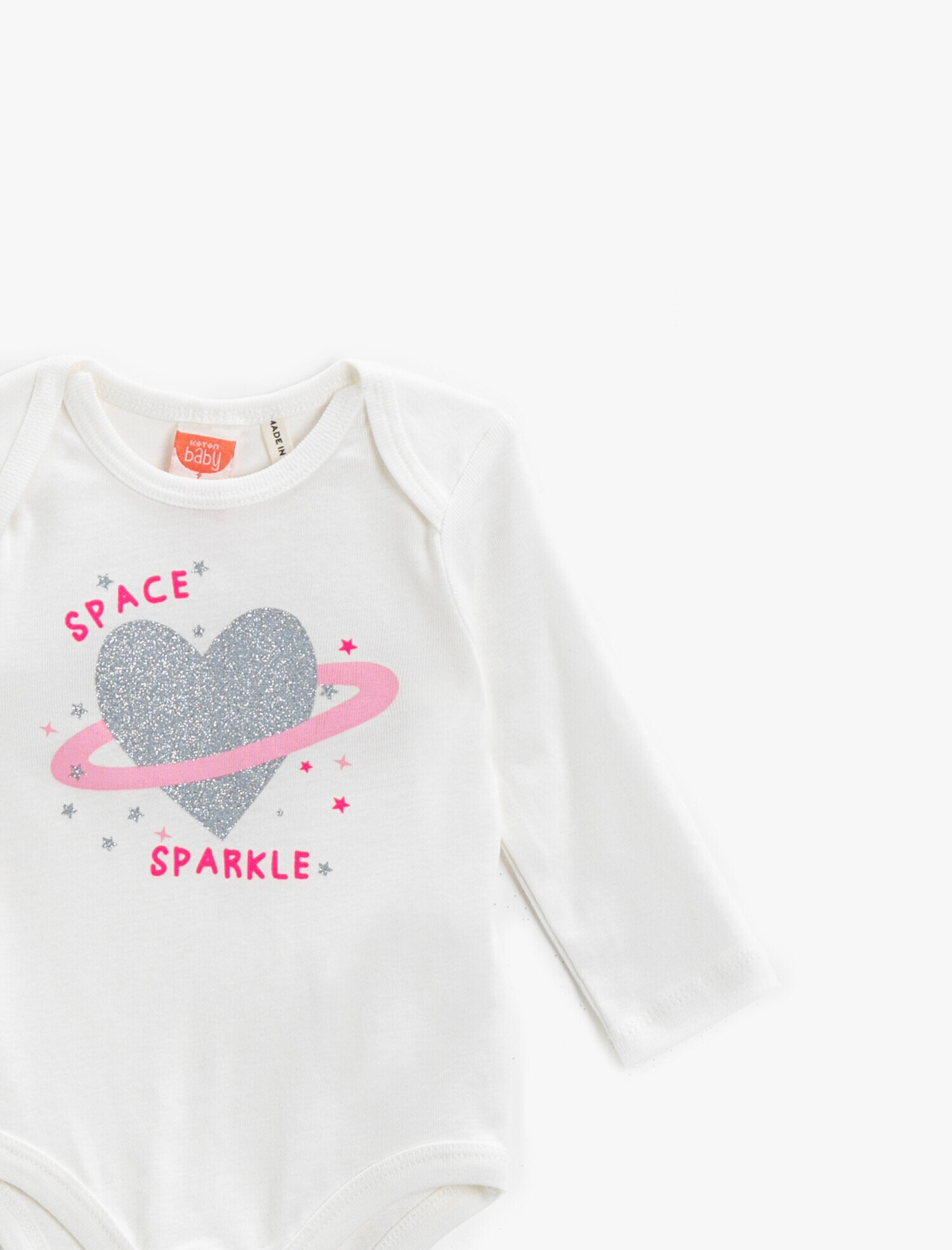 Kız Bebek Sim Baskılı Çıtçıtlı Body Pamuklu