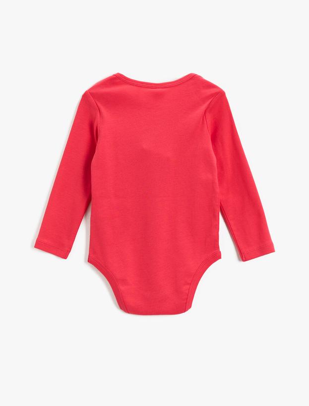  Kız Bebek Baskılı Pamuklu Çıtçıtlı Body