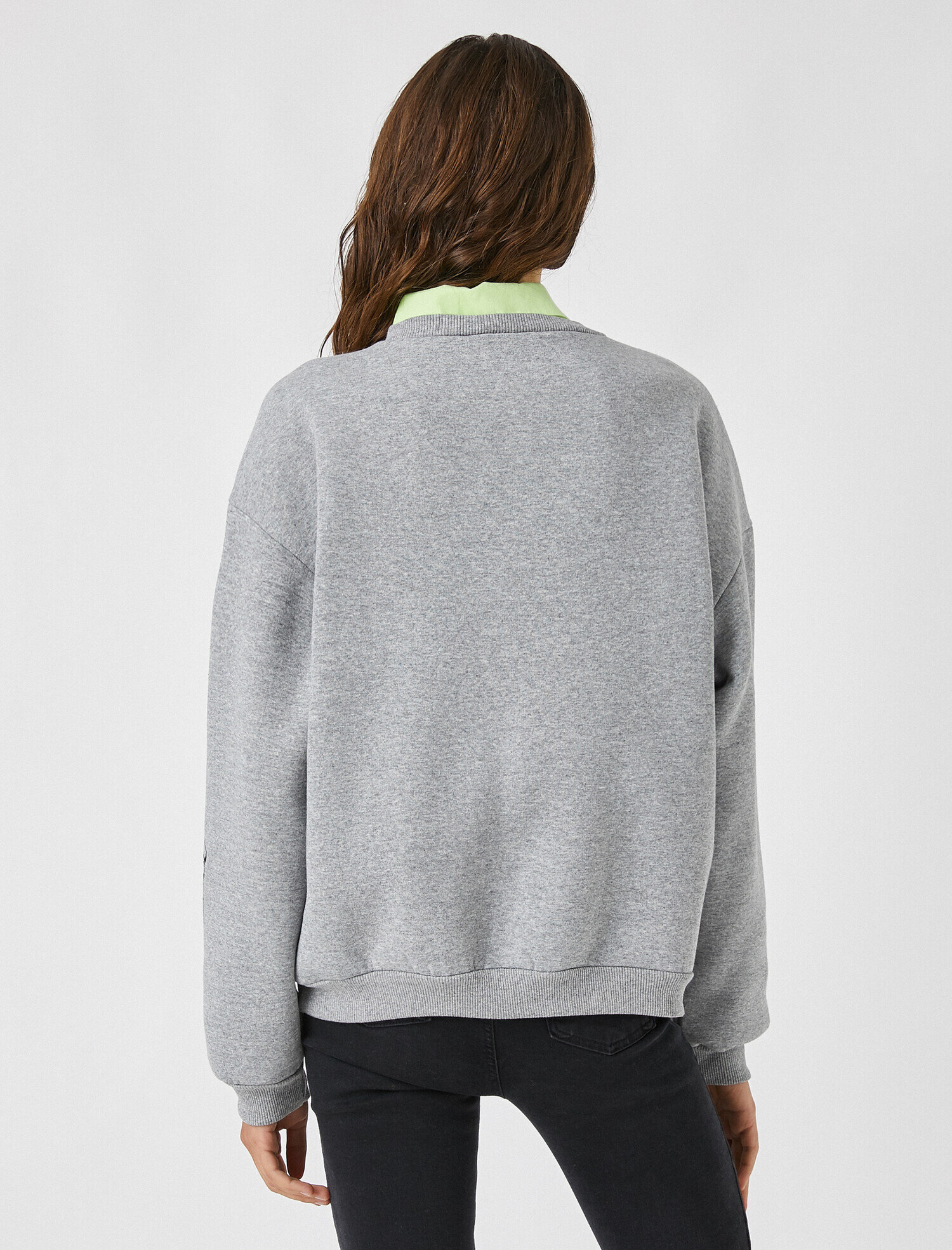   Warner Bros Lisanslı Baskılı Bisiklet Yaka Sweatshirt