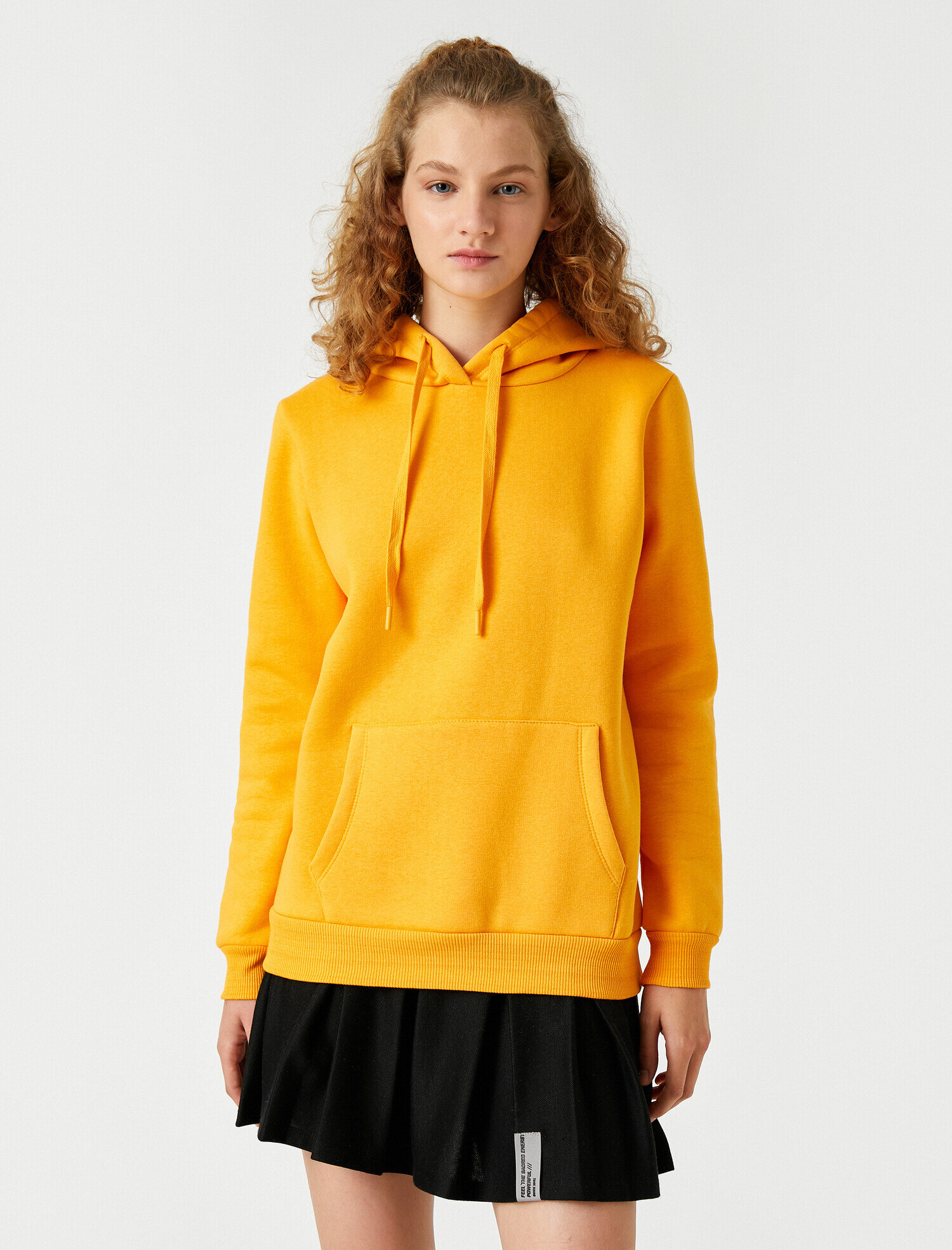   Kapüşonlu Kanguru Cepli Sweatshirt