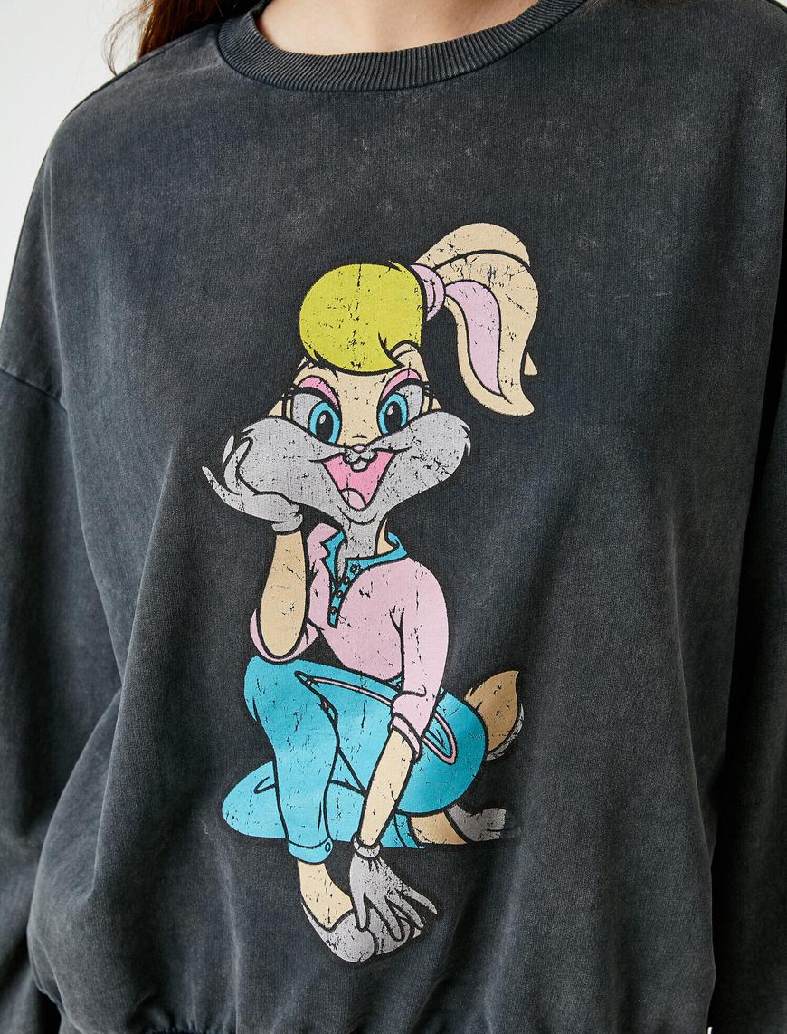   Uzun Kollu Baskılı Sweatshirt Lola Bunny Lisanslı