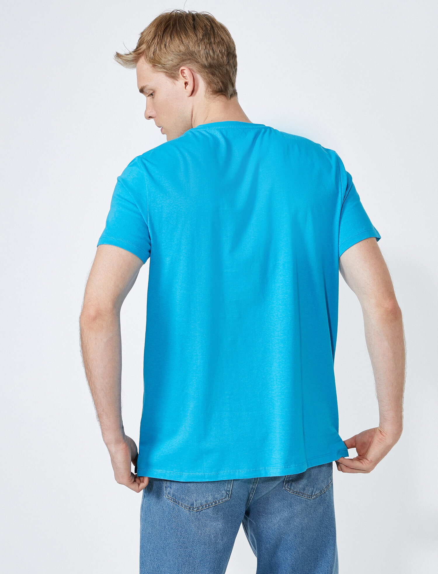   Loose Fit Basic Tişört Pamuklu