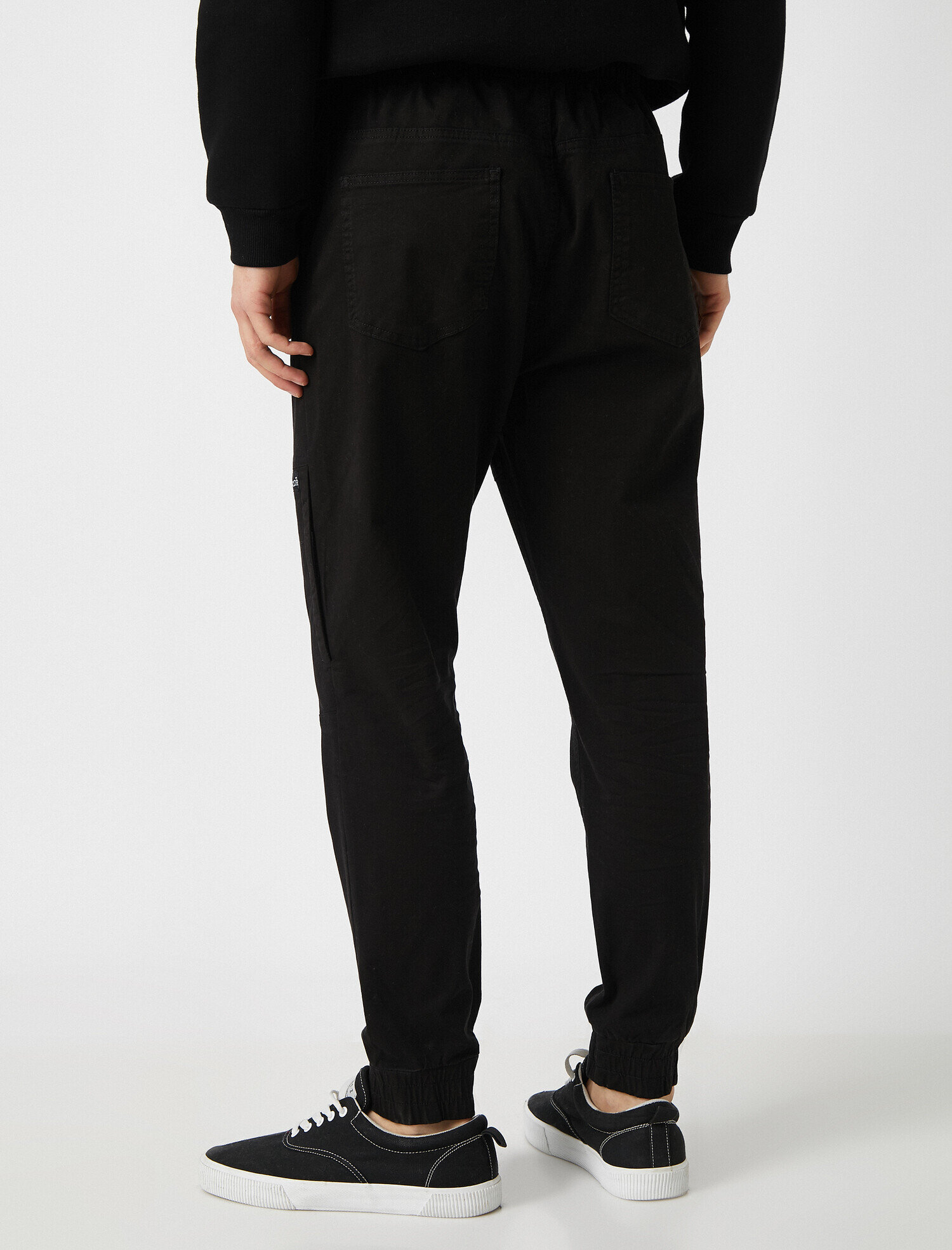   Gabardin Kumaştan Pamuklu Tapared Fit Chino Jogger Pantolon