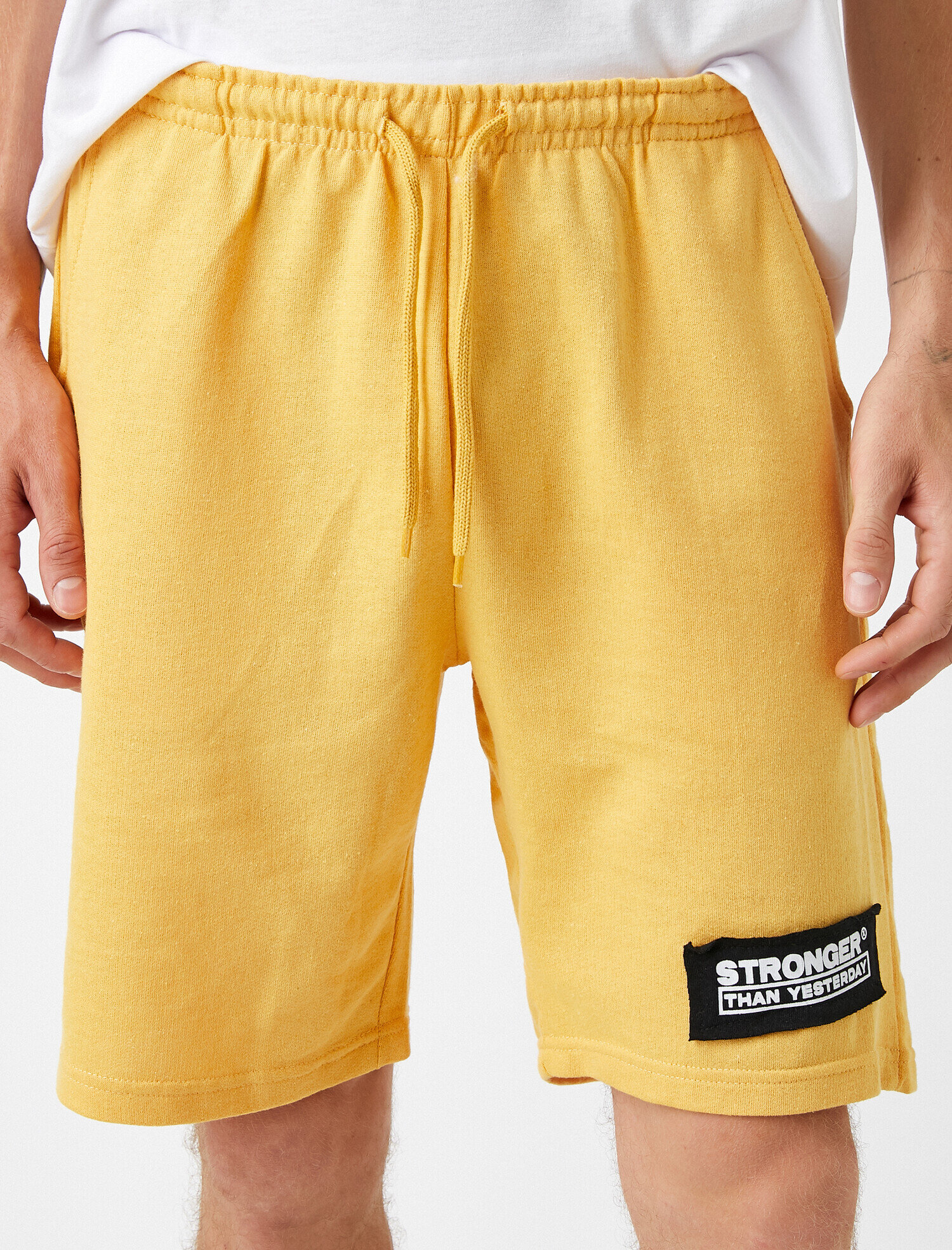   Baskılı Şort Beli Bağcıklı