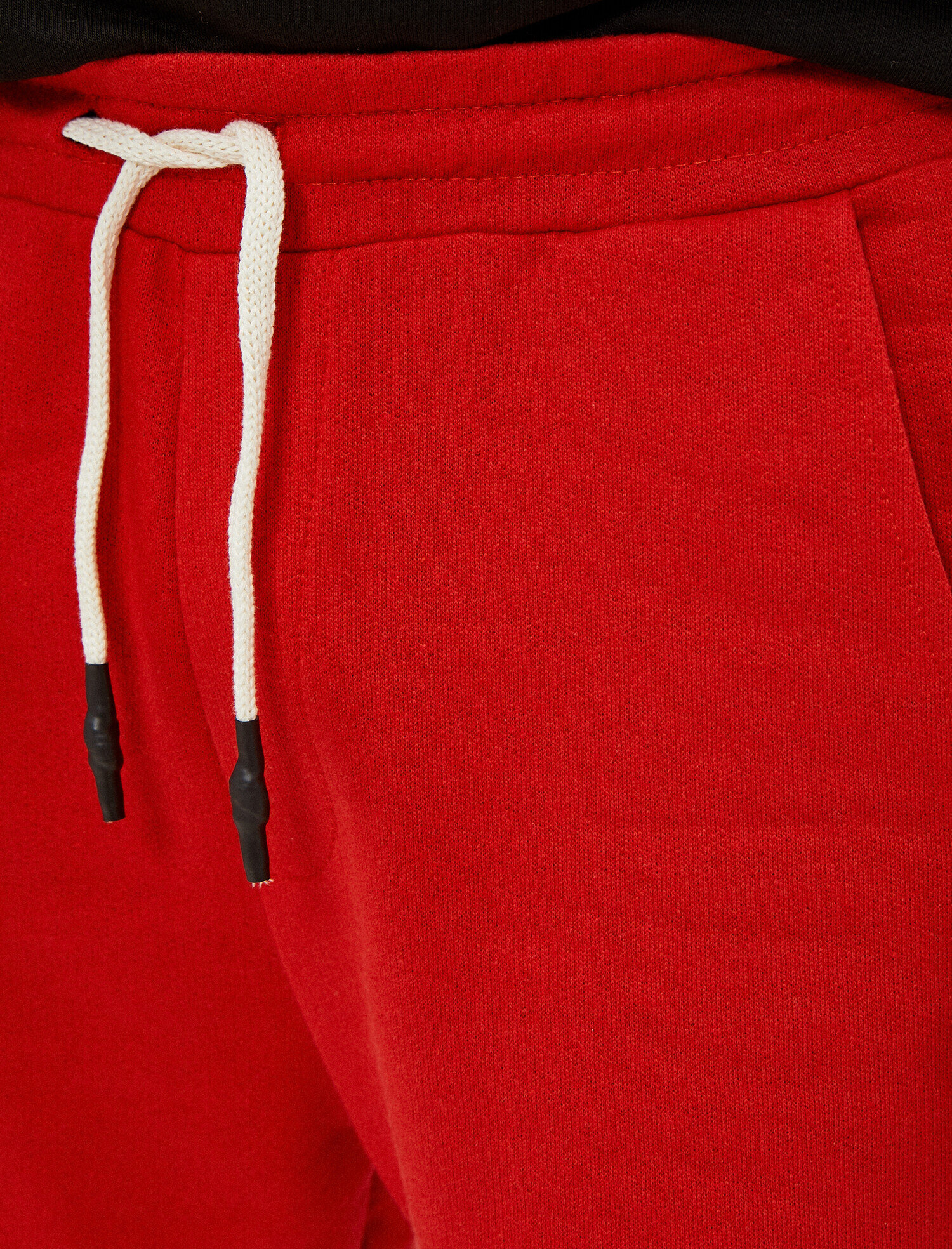   Cepli Şort Şeritli Beli Bağcıklı Pamuklu