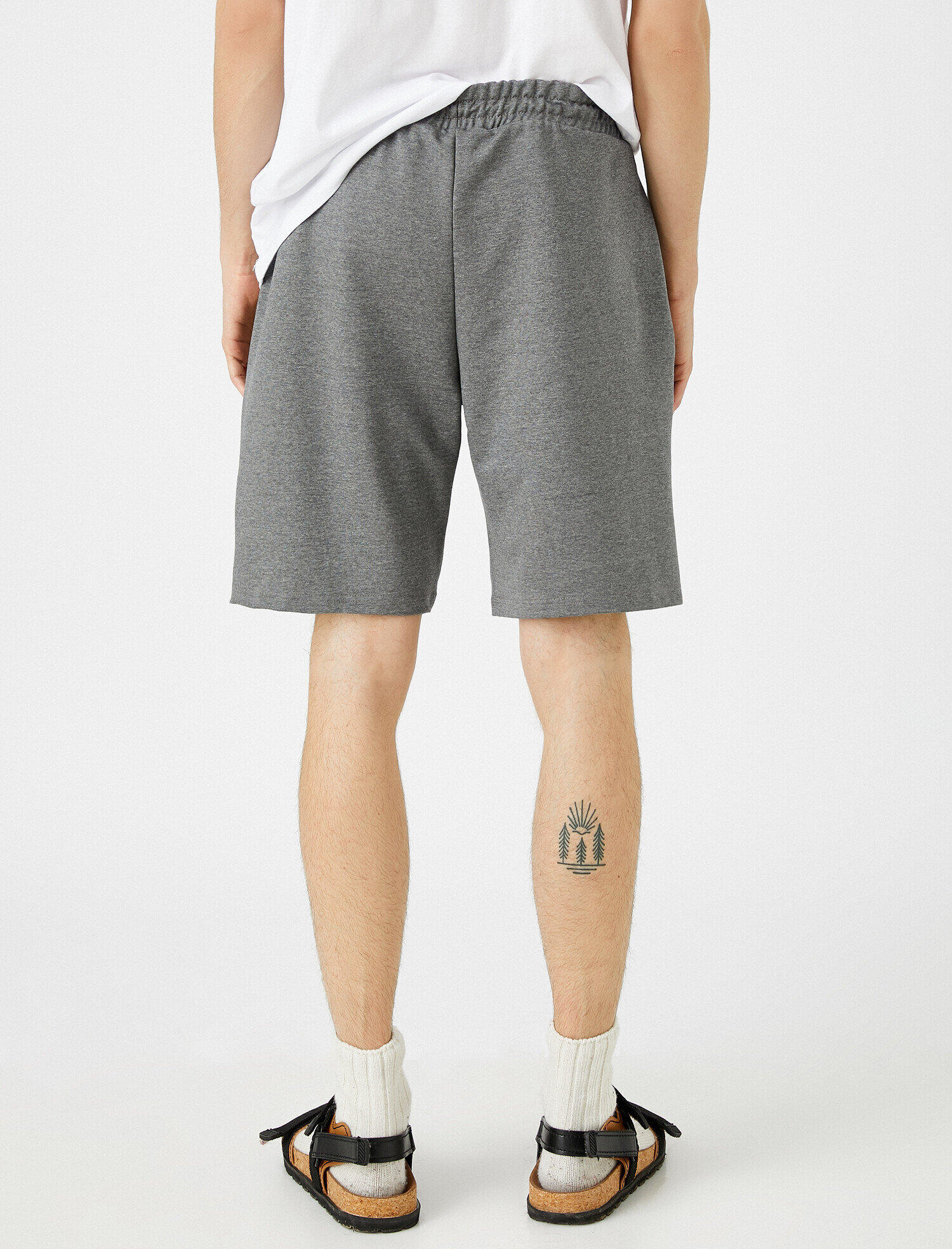   Basic Şort Cepli Pamuklu Belden Bağlamalı