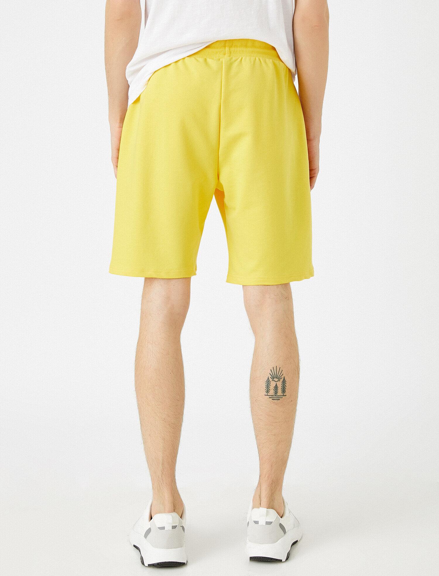 Basic Şort Cepli Pamuklu Belden Bağlamalı