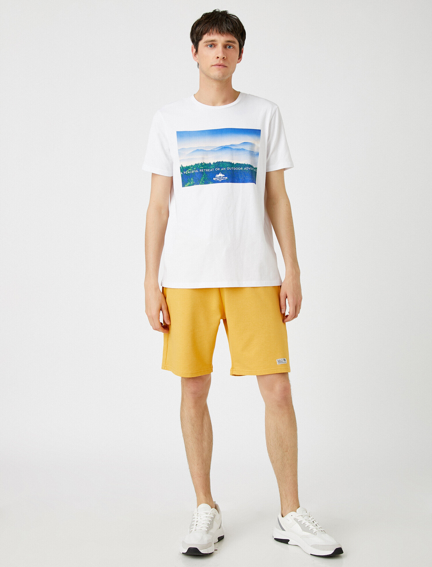   Basic Şort Cepli Pamuklu Belden Bağlamalı