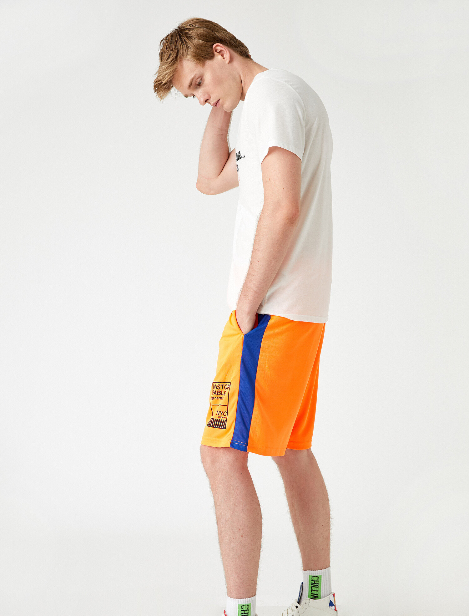   Baskılı Spor Şort