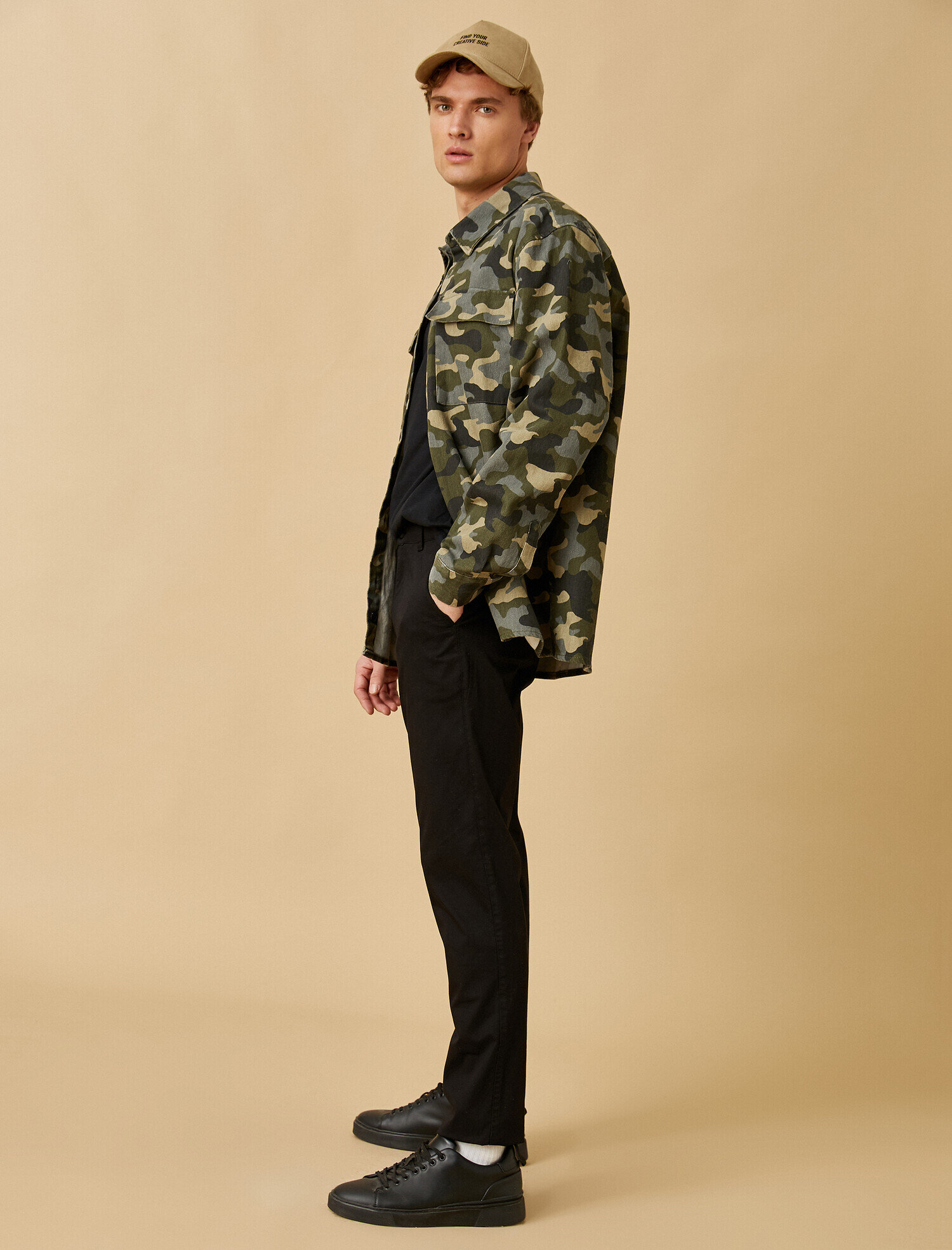   Slim Fit Pantolon Cepli Pamuklu