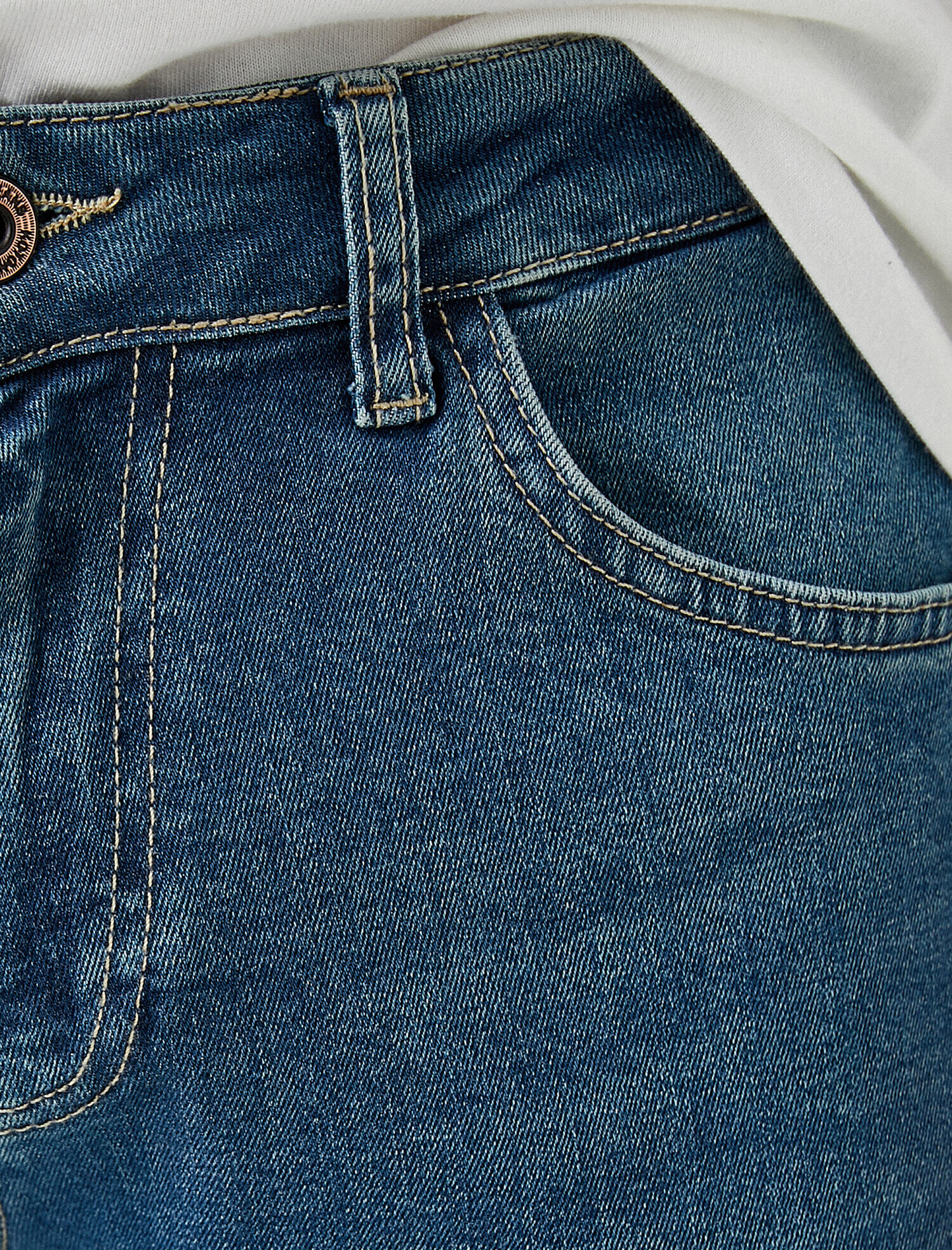   Straight Fit Boru Paça Kot Pantolon - Mark Jean