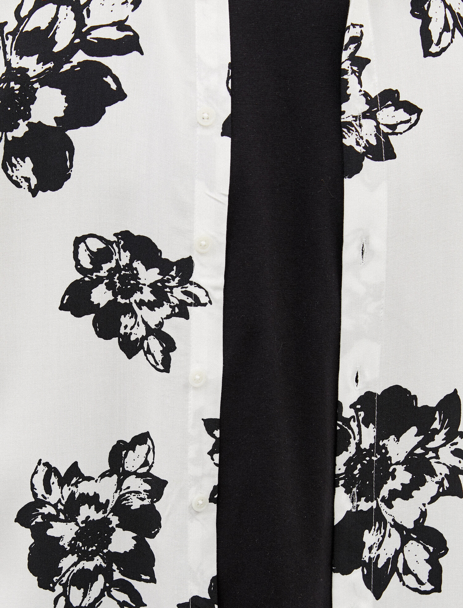   Çiçekli Baskılı Gömlek Kısa Kollu