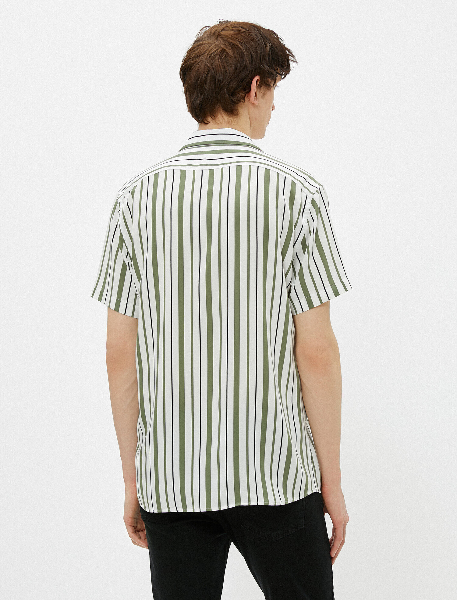   Kısa Kollu Gömlek Çizgili