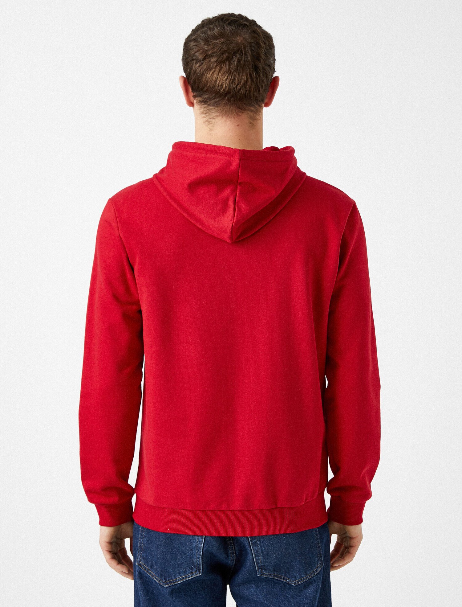   Yazılı Baskılı Kapüşonlu Sweatshirt