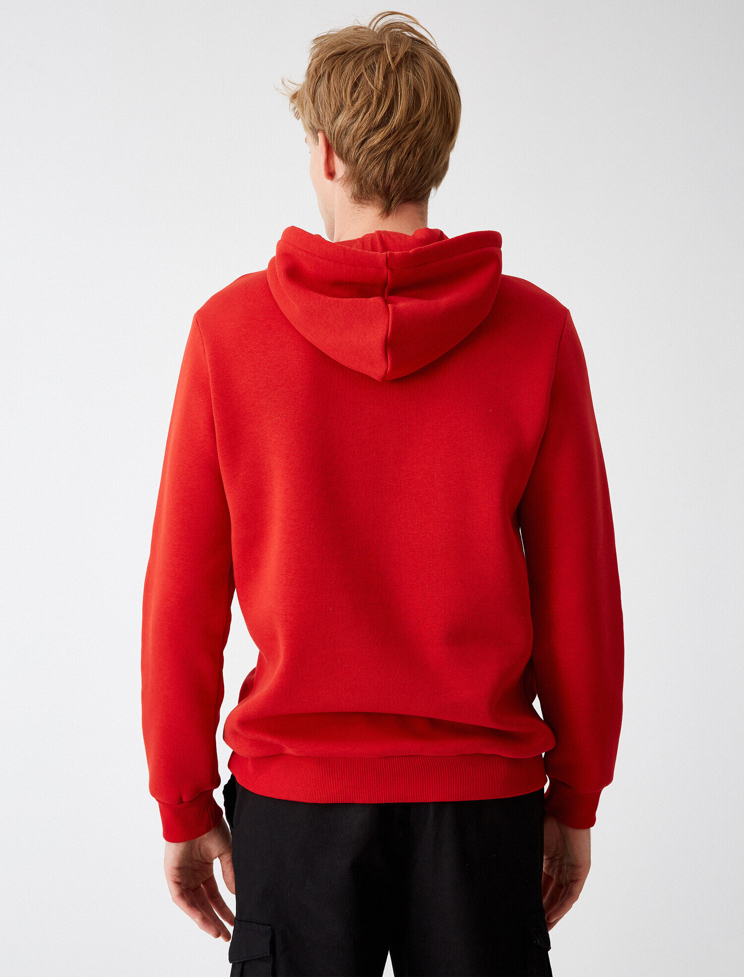   Kapüşonlu İşlemeli Uzun Kollu Sweatshirt