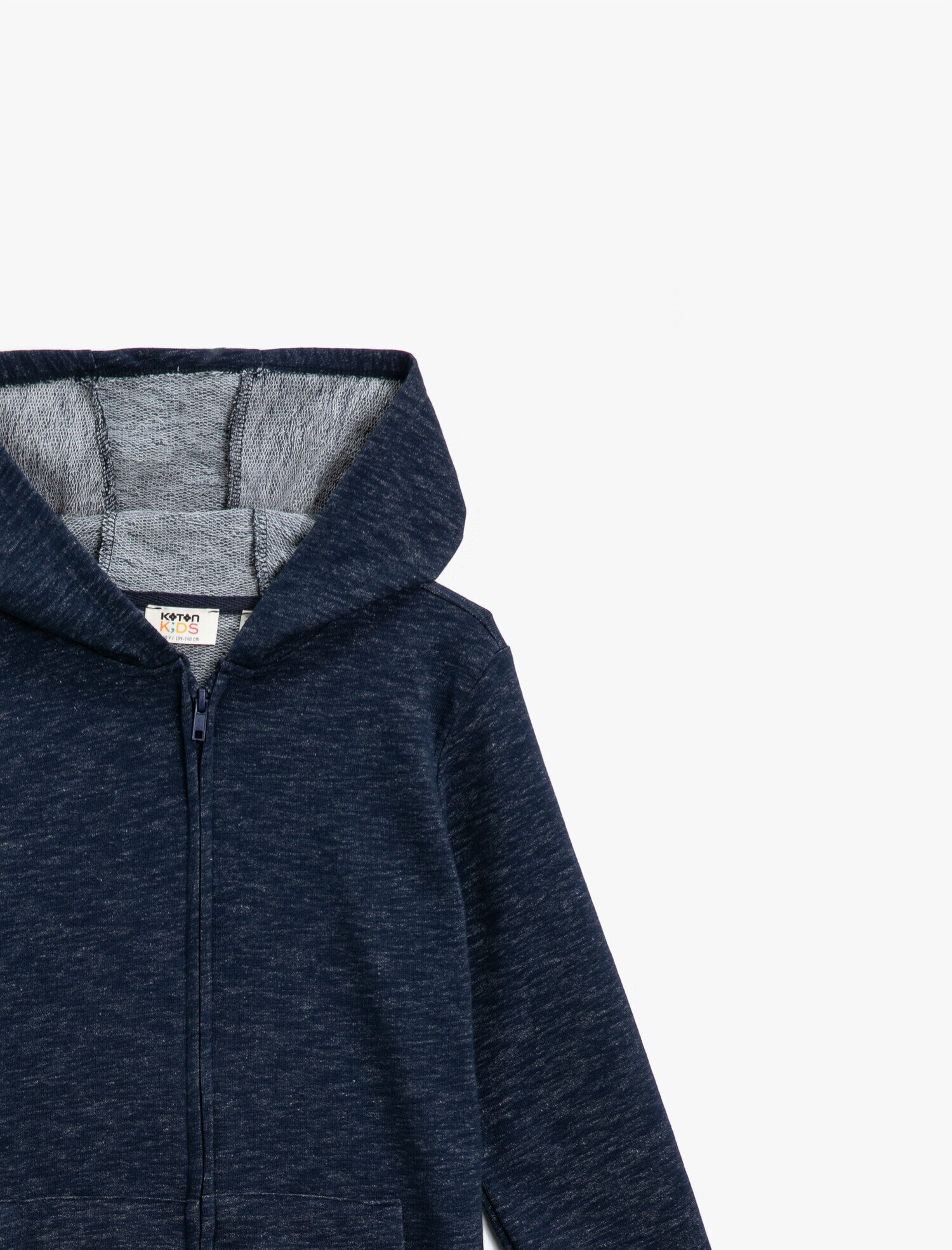 Erkek Çocuk Kapüşonlu Fermuarlı Cepli Sweatshirt