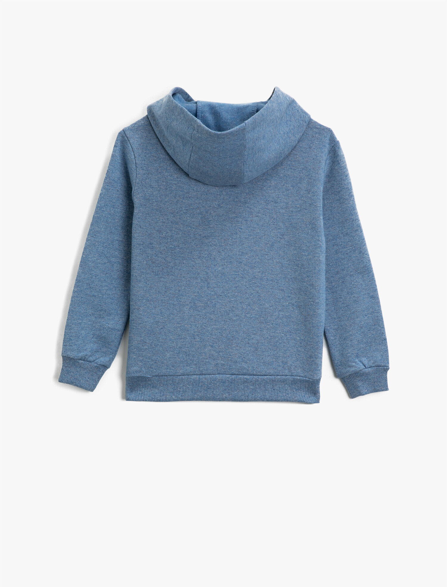  Erkek Çocuk Pamuklu Baskılı Kapüşonlu Uzun Kollu Sweatshirt