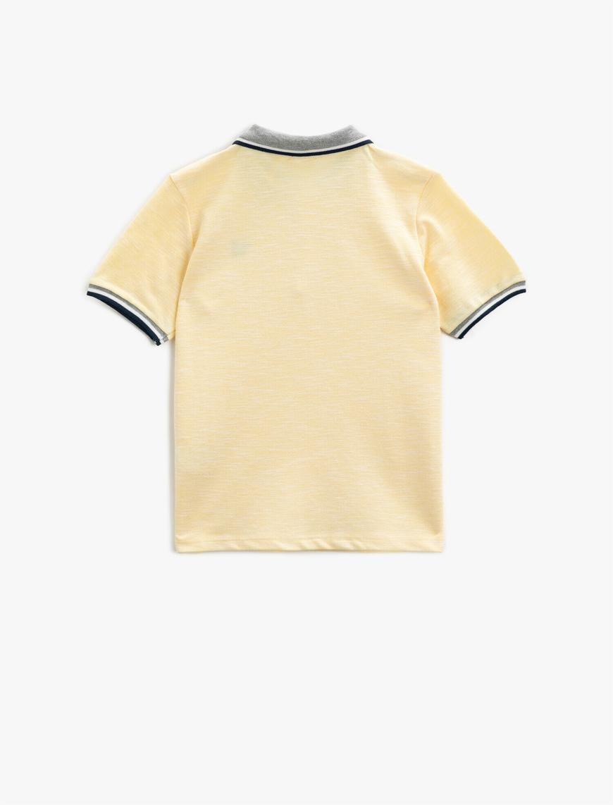  Erkek Çocuk Polo Yaka Tişört Pamuklu