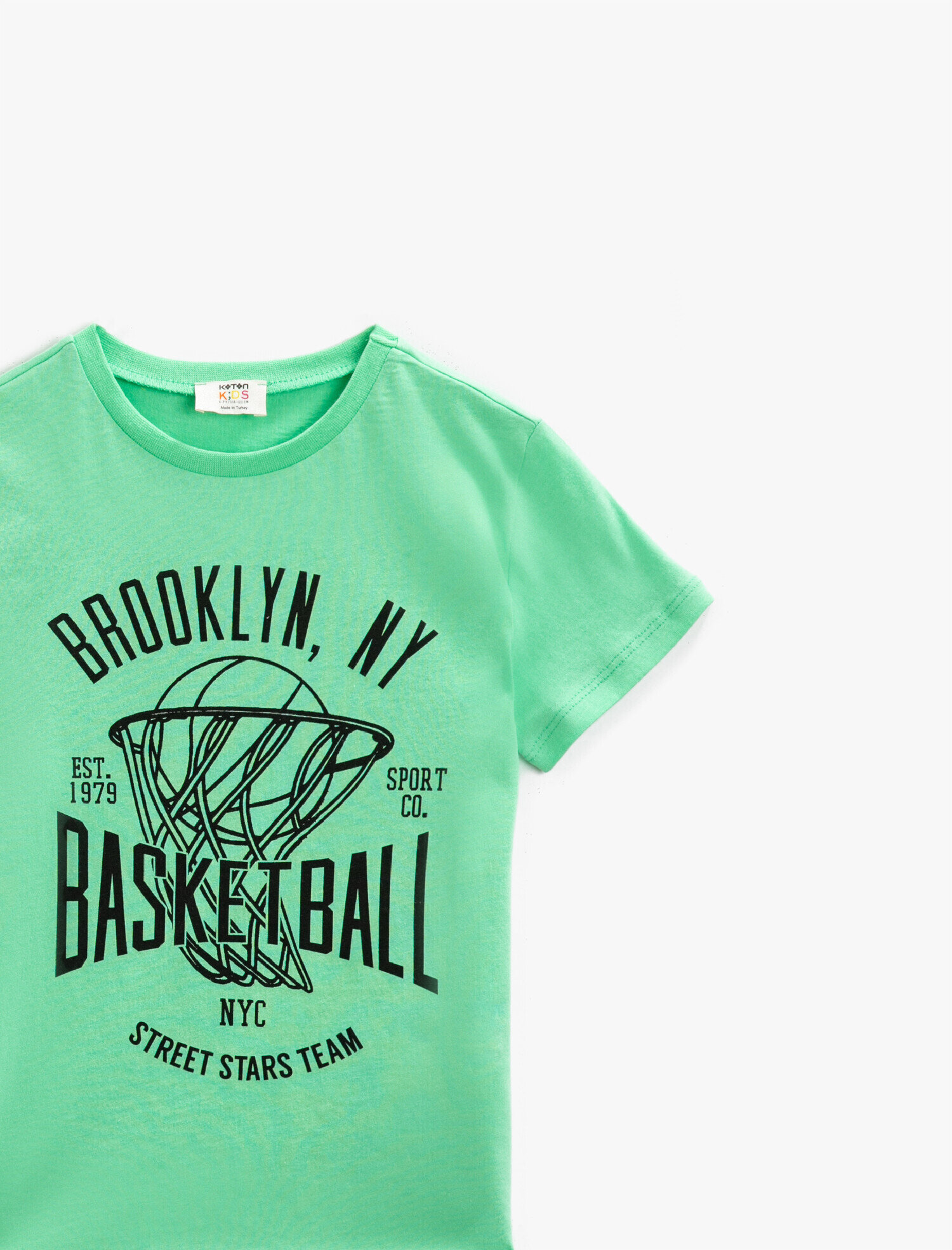  Erkek Çocuk Yazılı Tişört Bisiklet Yaka Kısa Kollu Pamuklu