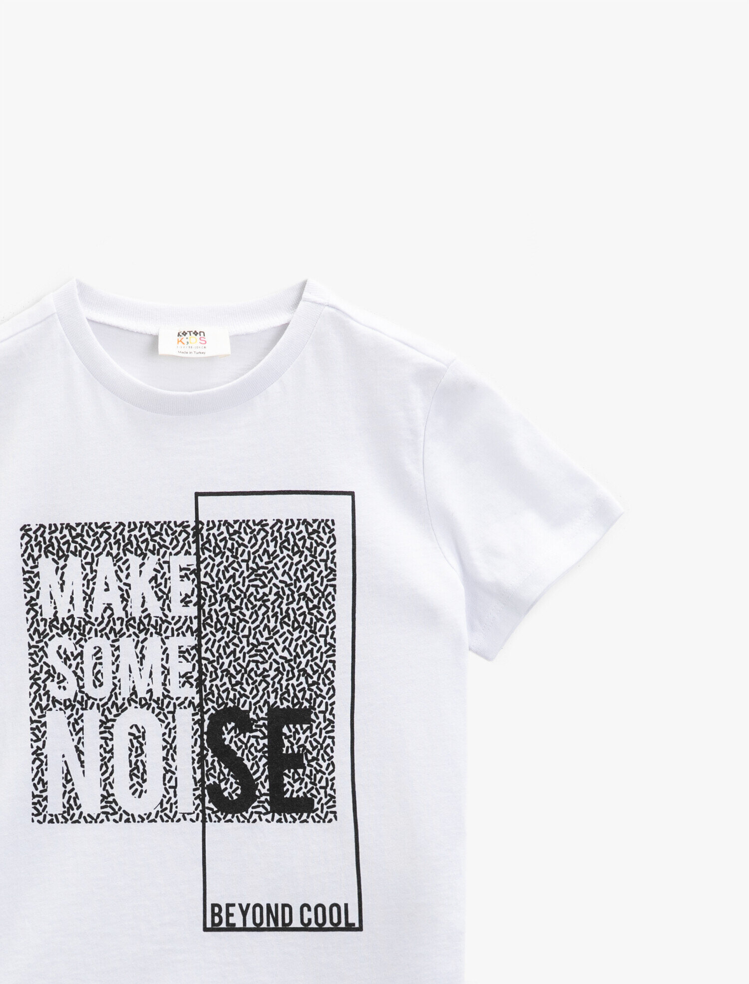  Erkek Çocuk Yazılı Tişört Pamuklu Kısa Kollu Bisiklet Yaka