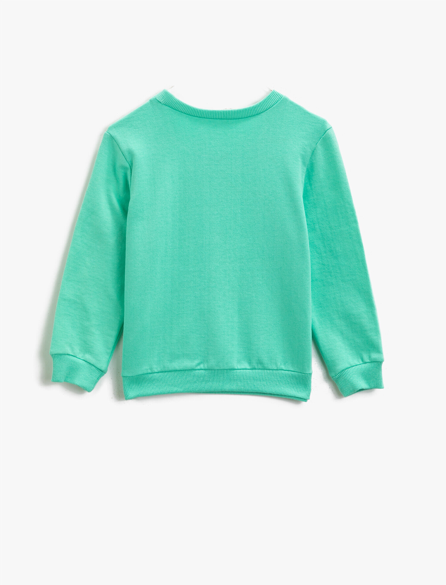 Erkek Çocuk Pamuklu Baskılı Bisiklet Yaka Uzun Kollu Sweatshirt