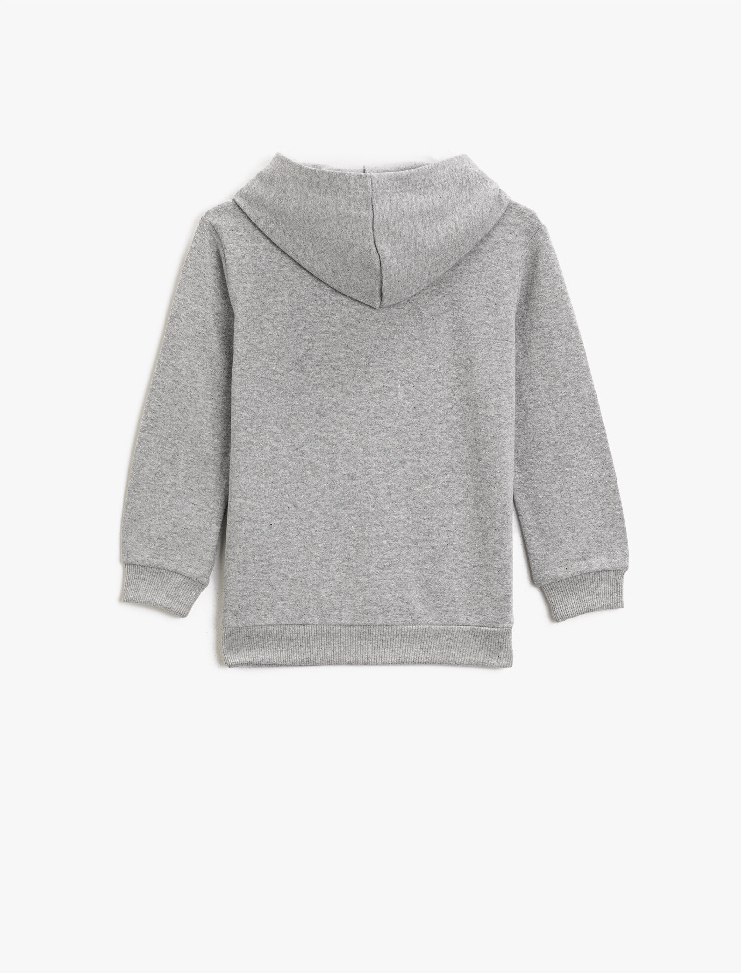  Erkek Çocuk Baskılı Kapüşonlu Uzun Kollu Sweatshirt