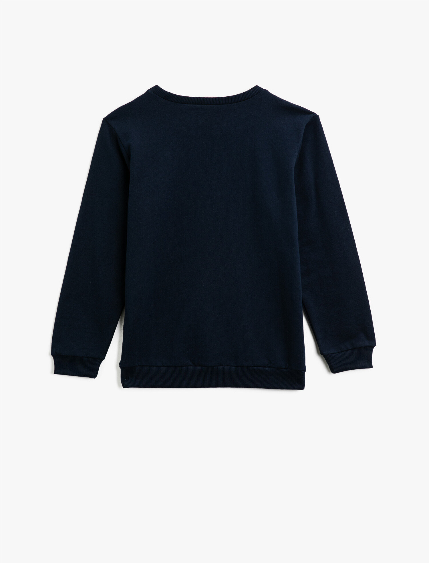 Erkek Çocuk Yazılı Baskılı Bisiklet Yaka Uzun Kollu Pamuklu Sweatshirt