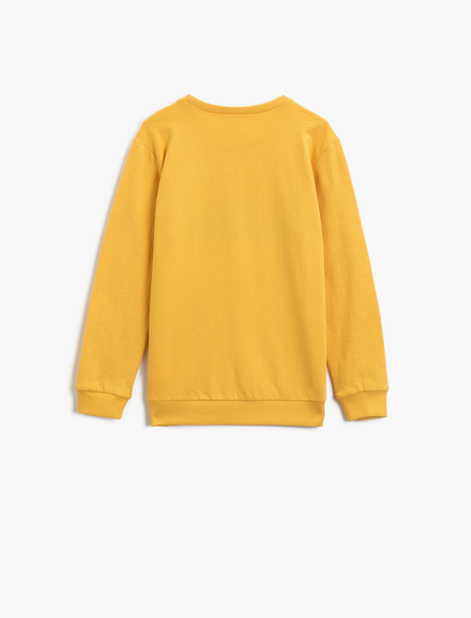 Erkek Çocuk Pamuklu Yazılı Baskılı Bisiklet Yaka Uzun Kollu Sweatshirt