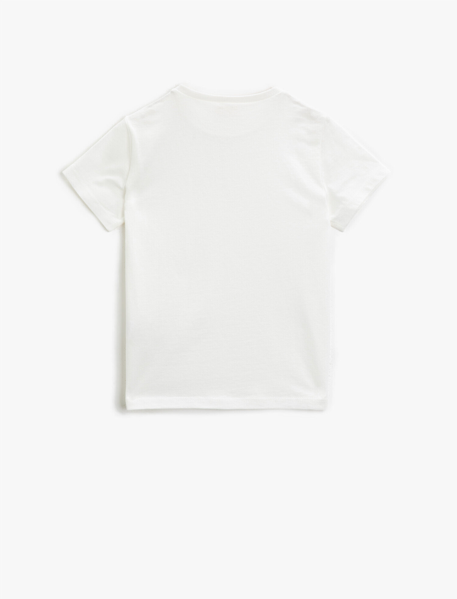  Erkek Çocuk Kısa Kollu Tişört Basic Pamuklu Bisiklet Yaka