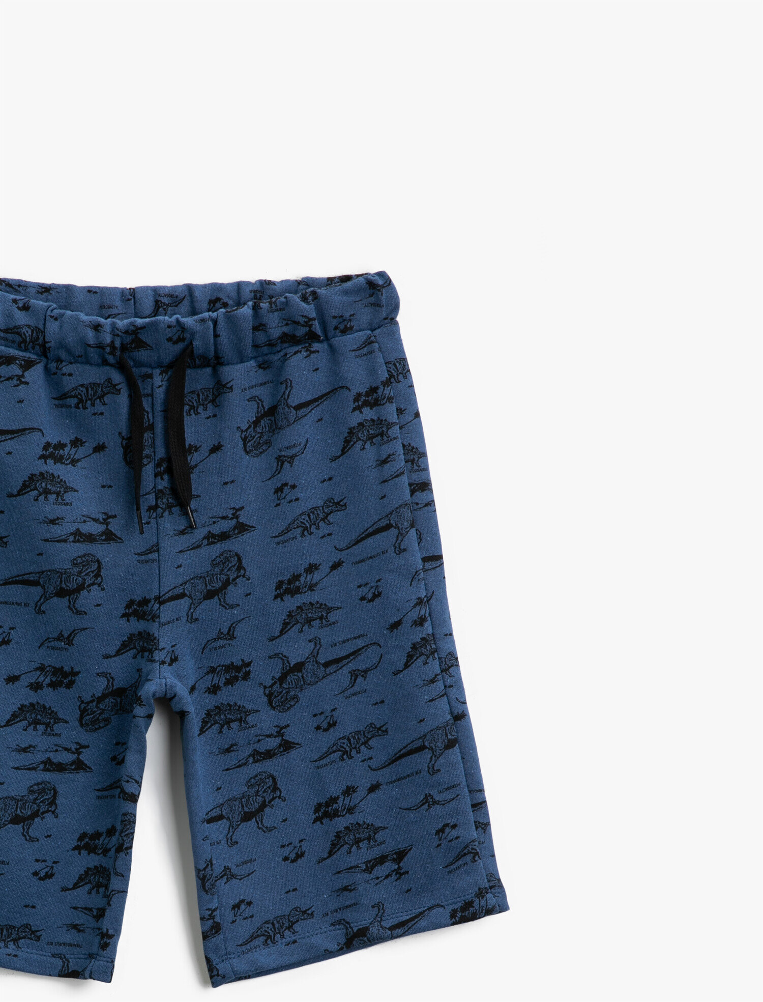  Erkek Çocuk Beli Bağlamalı Şort Baskılı Pamuklu