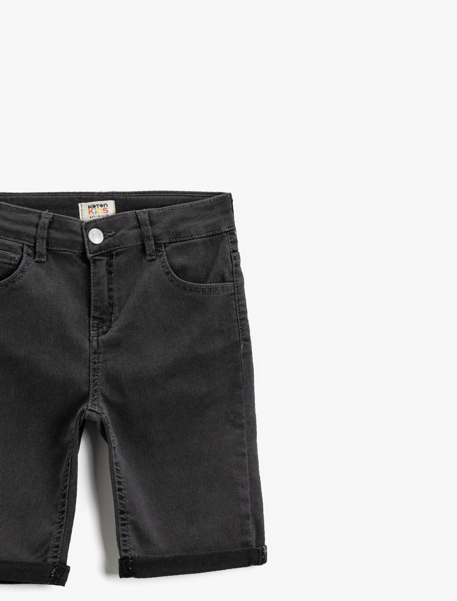  Erkek Çocuk Slim Fit Şort Pamuklu Cepli