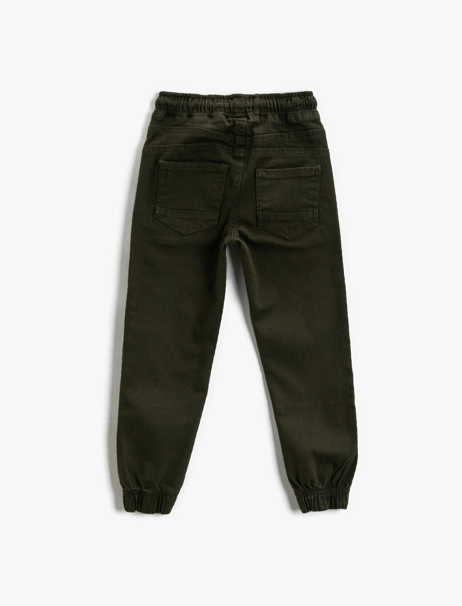  Erkek Çocuk Fermuar Detaylı Jogger Pantolon Pamuklu