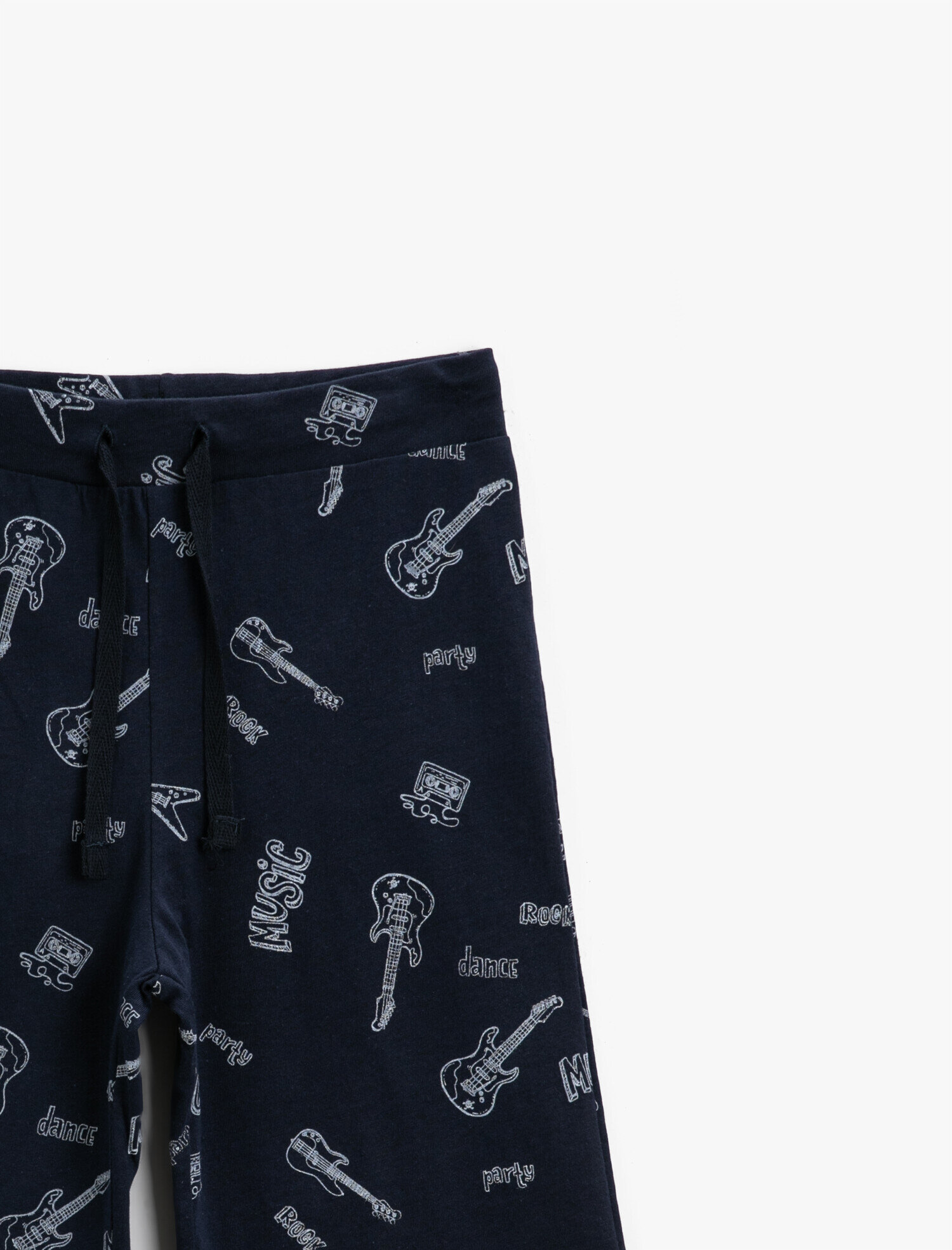  Erkek Çocuk Baskılı Şort Pamuklu Belden Bağlamalı