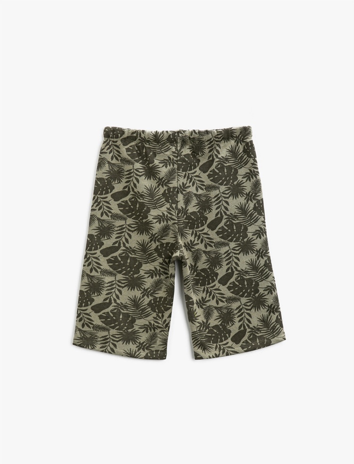 Erkek Çocuk Baskılı Şort Pamuklu Belden Bağlamalı