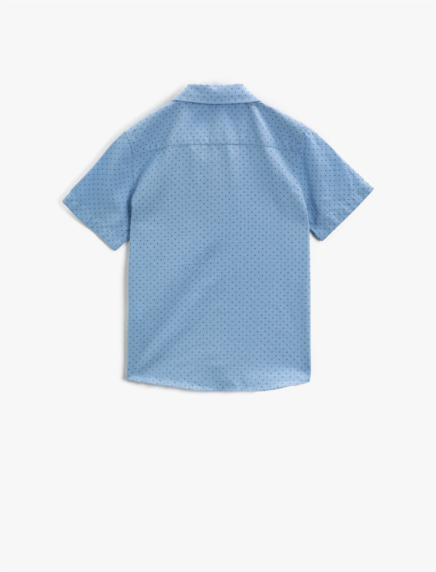  Erkek Çocuk Kısa Kollu Gömlek Desenli Papyonlu Pamuklu