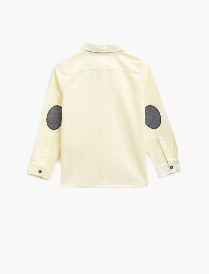 Erkek Çocuk Pamuklu Papyonlu Klasik Yaka Uzun Kollu Gömlek