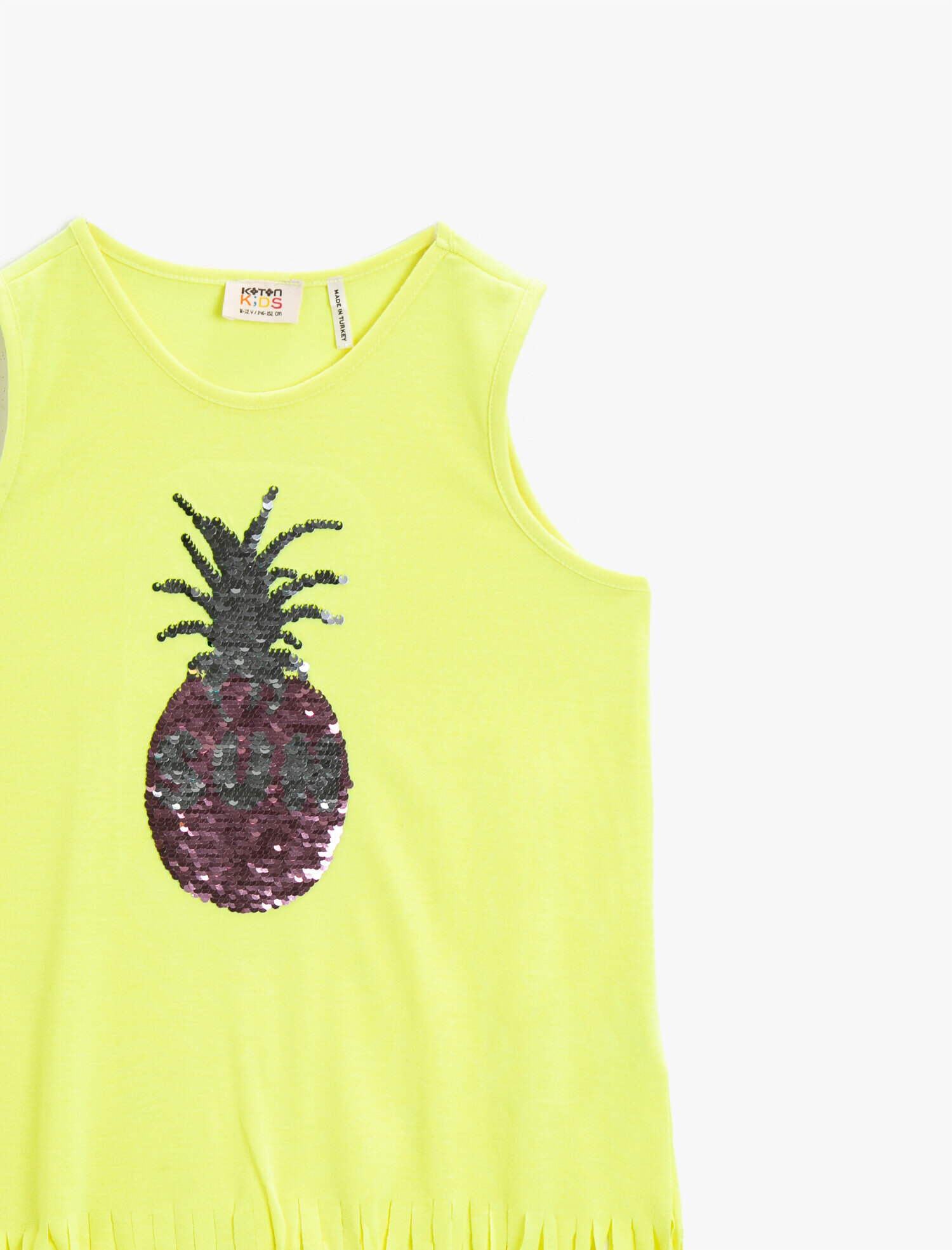 Kız Çocuk Pullu Atlet Pamuklu