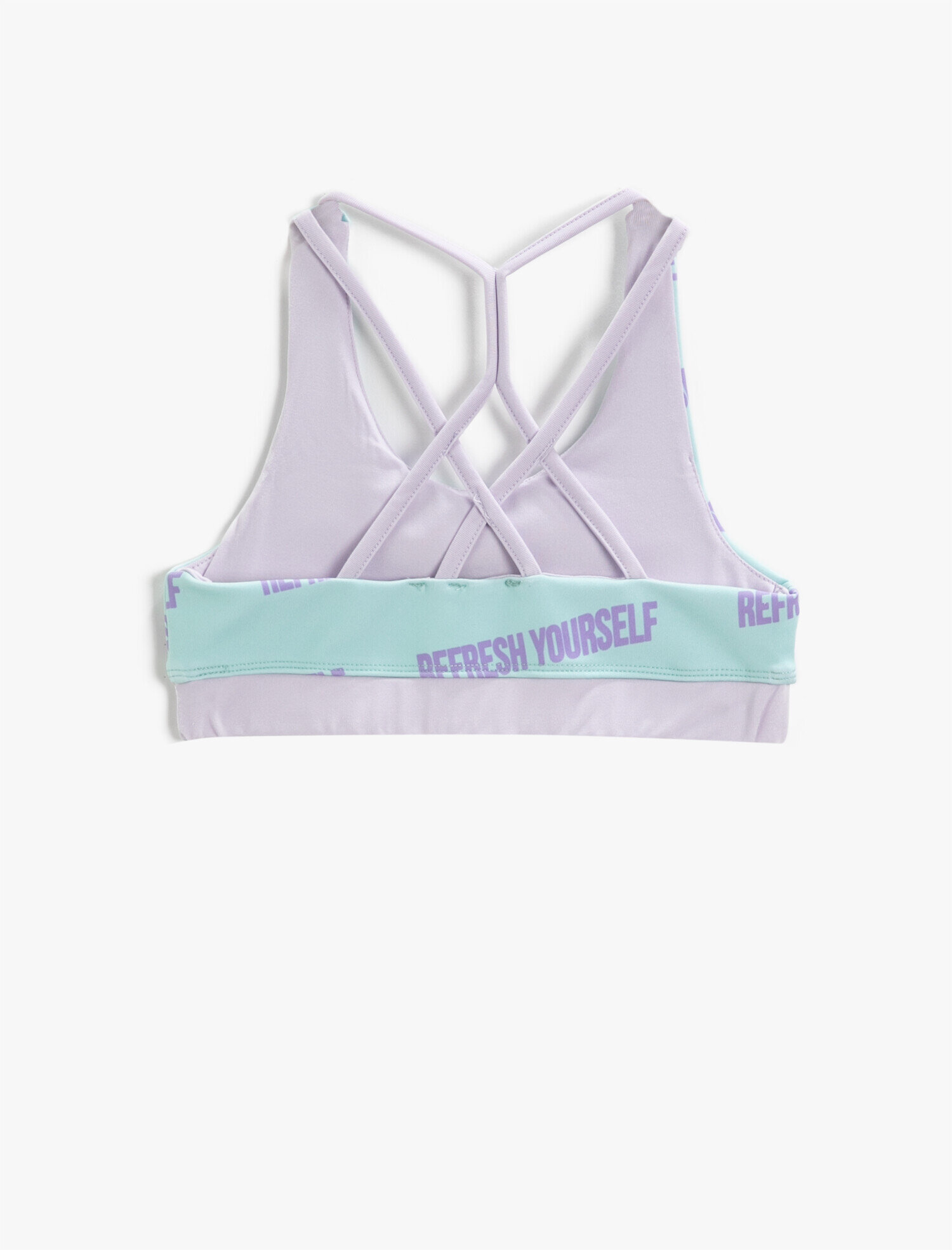  Kız Çocuk Baskılı Kısa Spor Atlet Sırt Detaylı