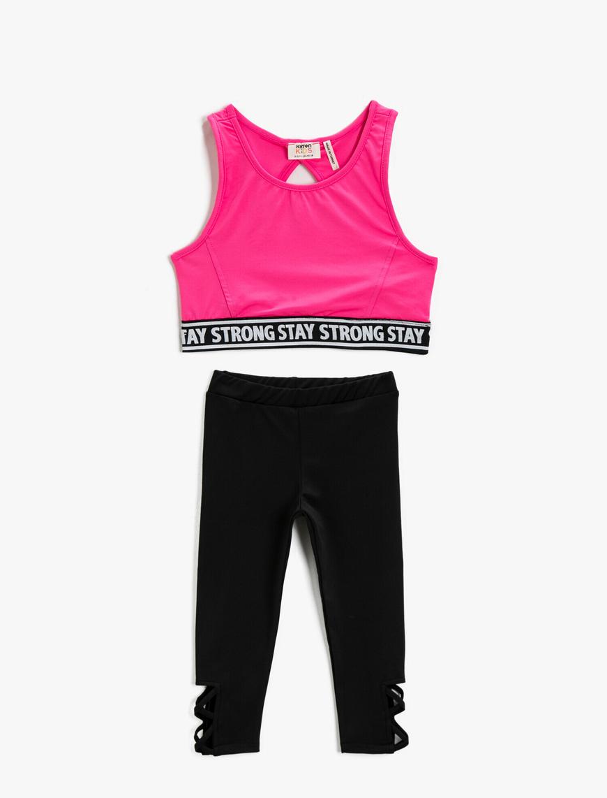 Kız Çocuk Neon Spor Sütyeni