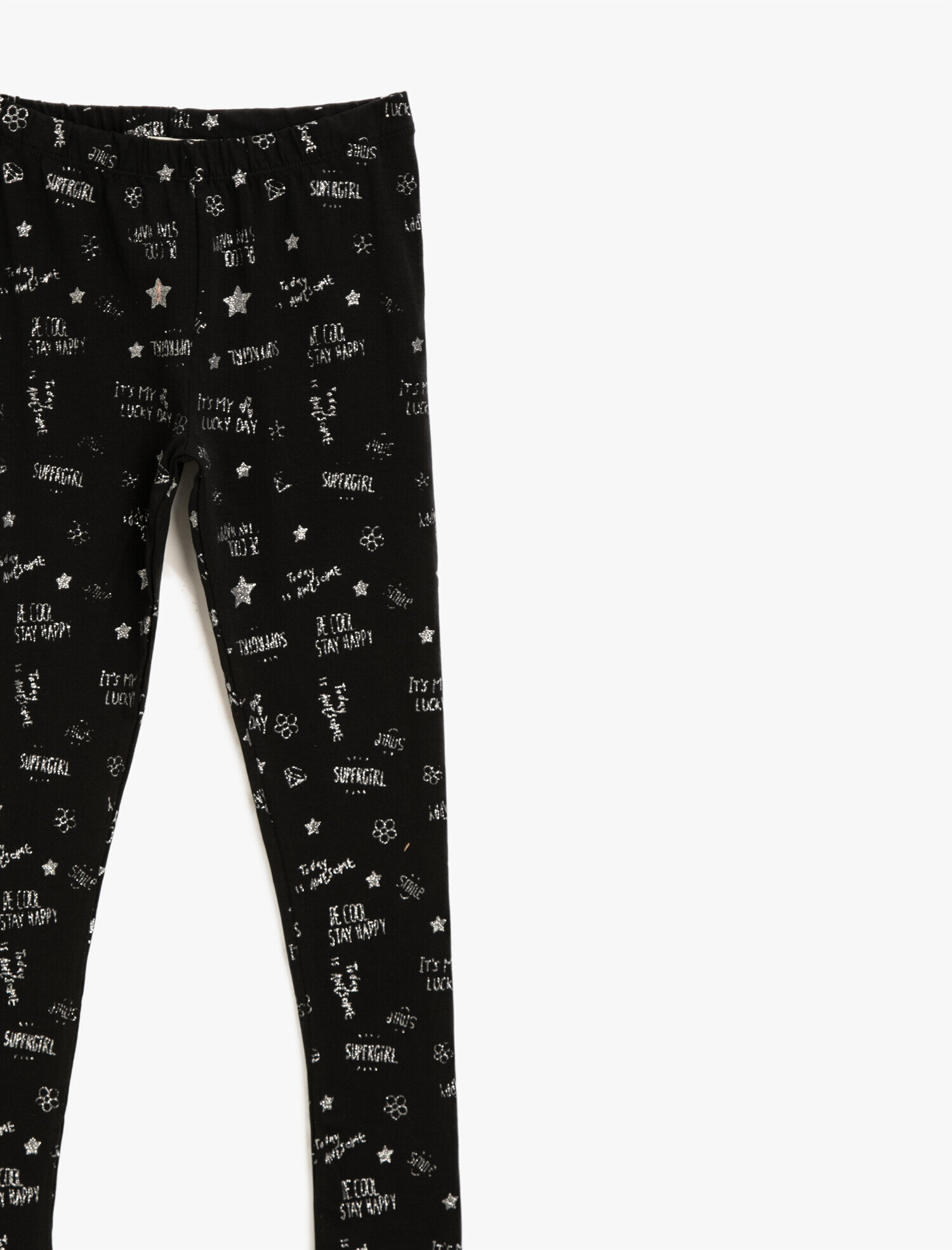  Kız Çocuk Baskılı Normal Bel Tayt