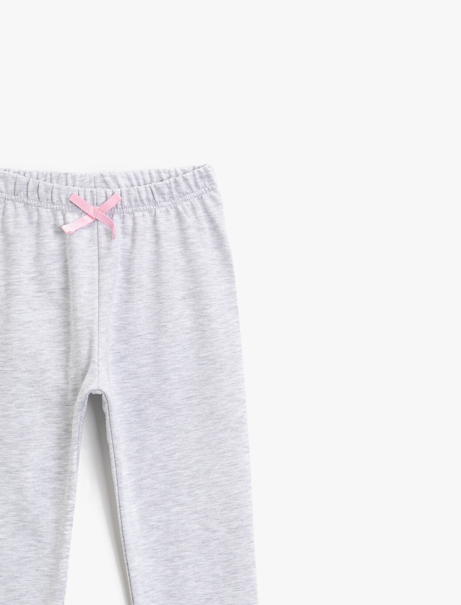  Kız Çocuk Pamuklu Beli Lastikli Basic Eşofman Altı