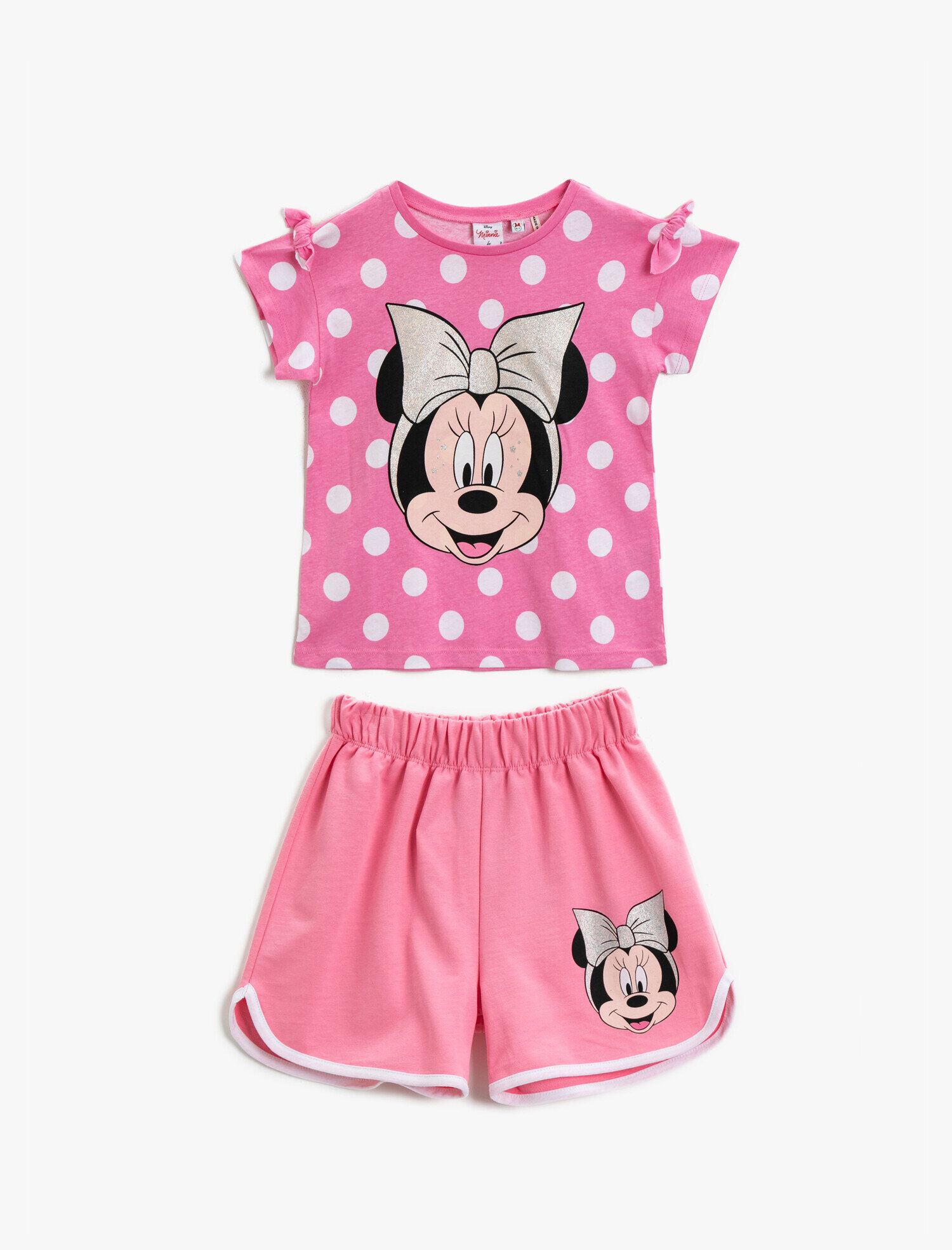  Kız Çocuk Mickey Mouse Tişört Baskılı Lisanslı Pamuklu