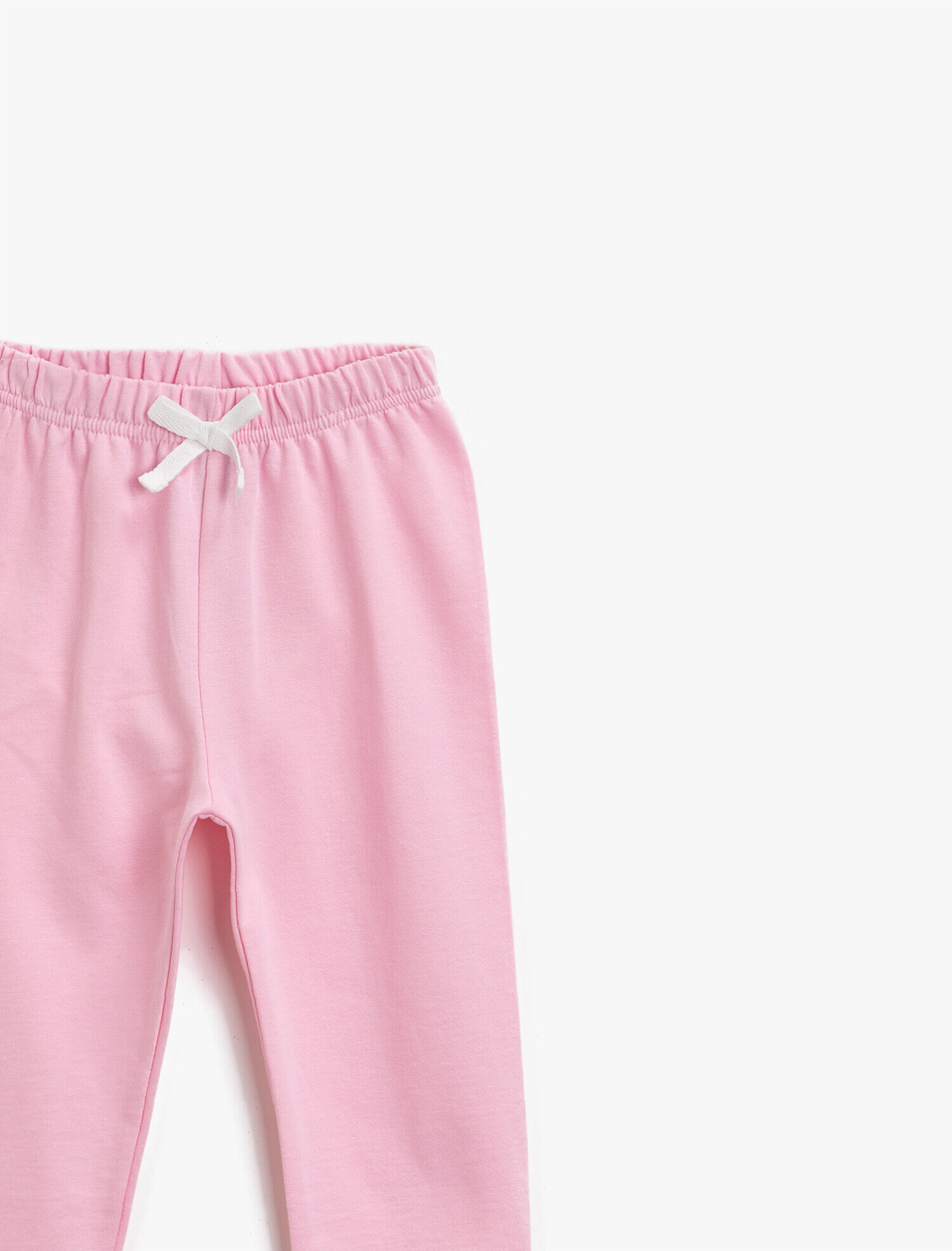  Kız Çocuk Pamuklu Beli Lastikli Basic Eşofman Altı