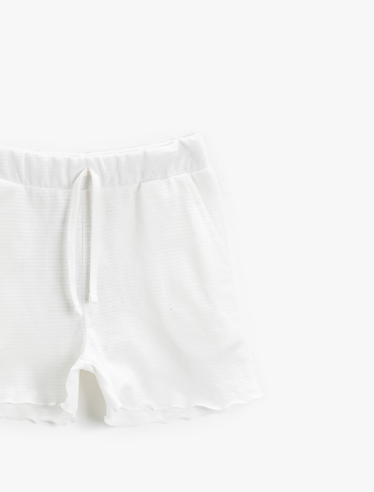  Kız Çocuk Belden Bağlamalı Şort Pamuklu