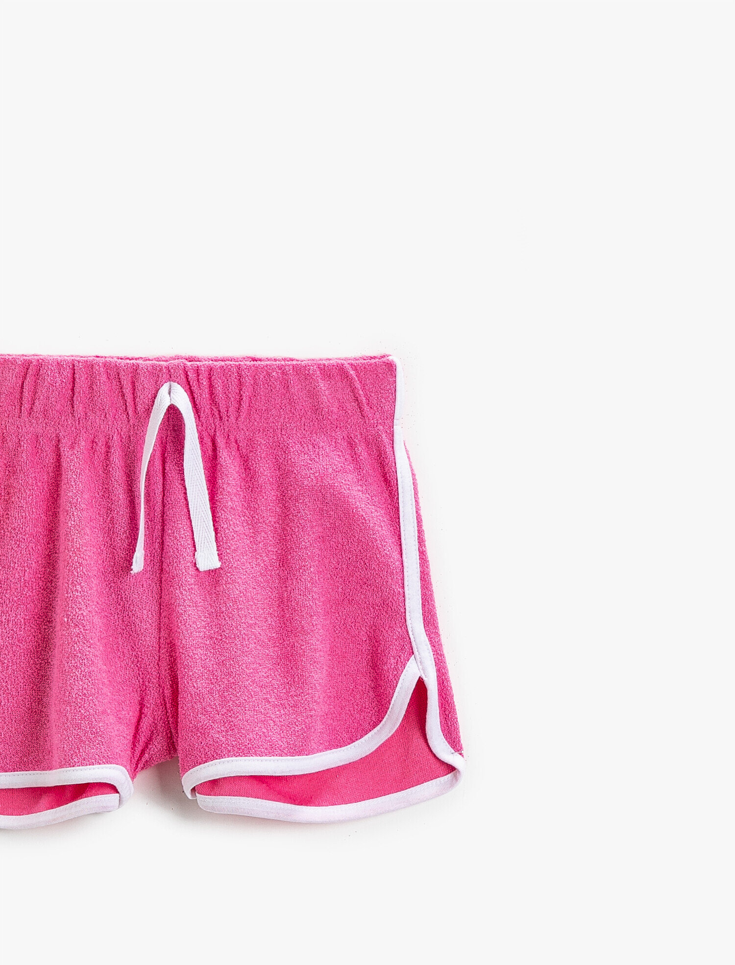  Kız Çocuk Şerit Detaylı Şort Pamuklu