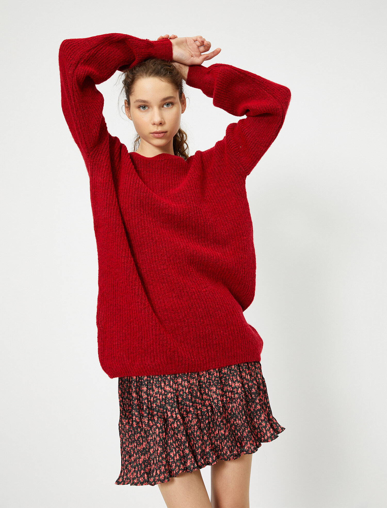   Bisiklet Yaka Triko Kazak