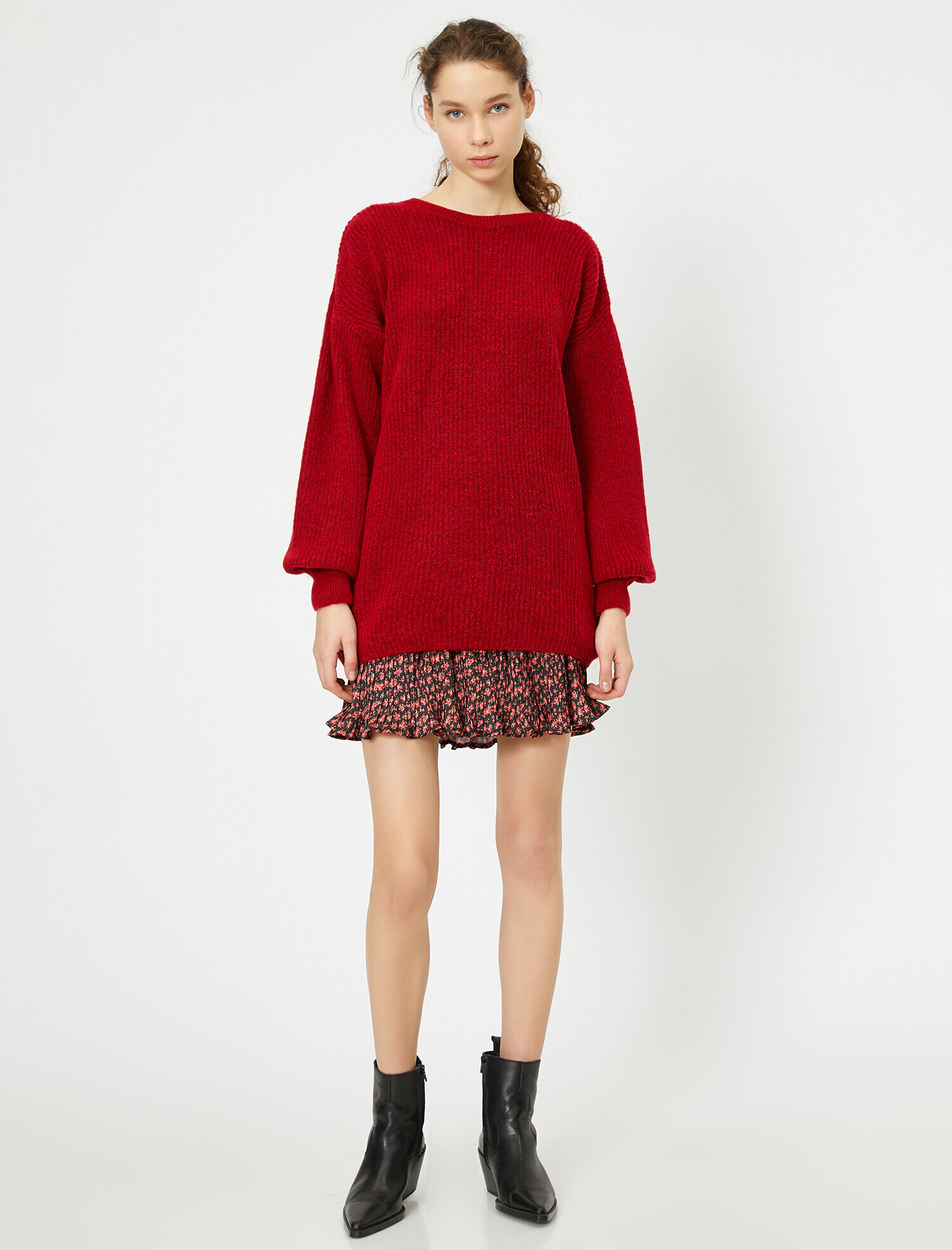   Bisiklet Yaka Triko Kazak