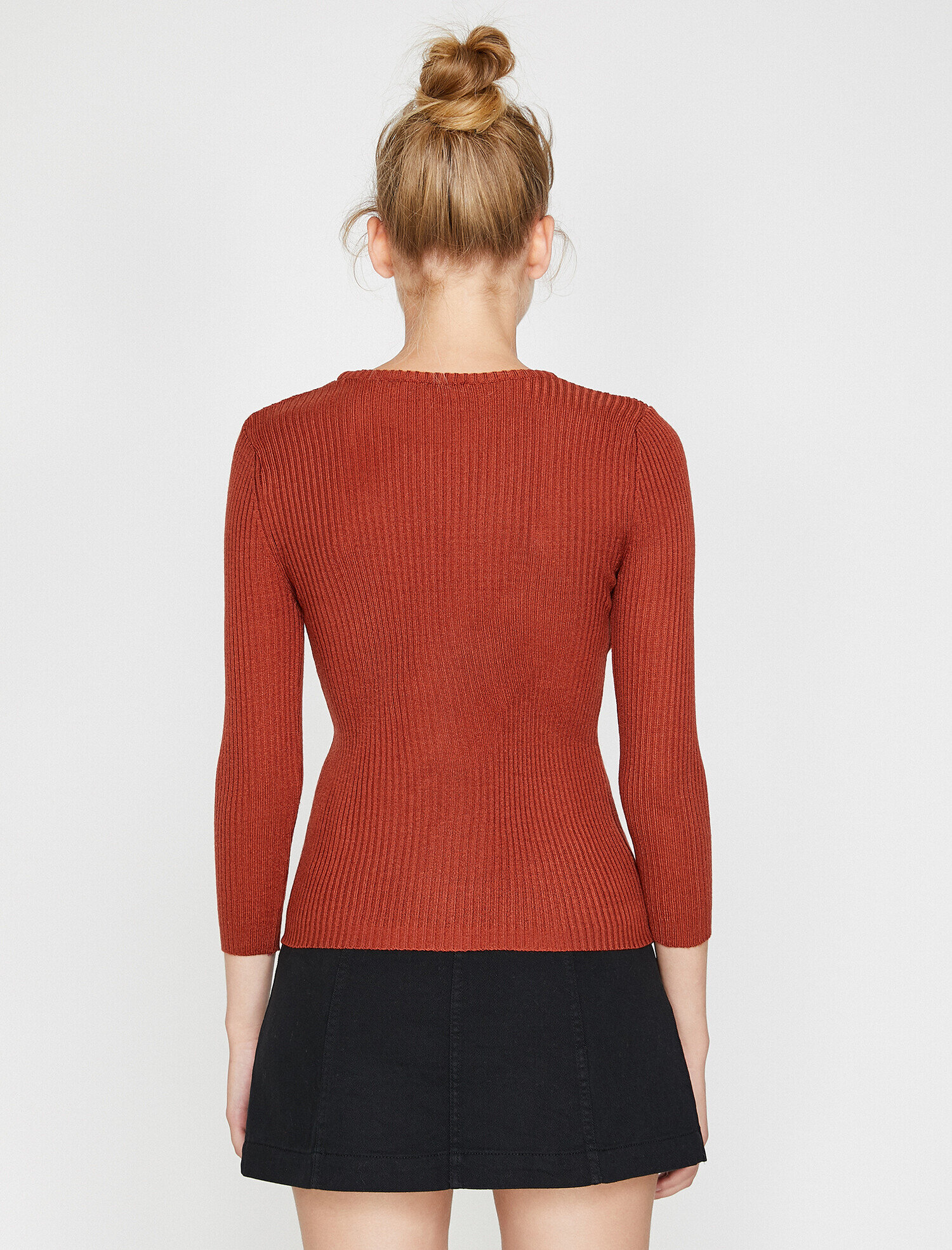   Bisiklet Yaka Triko Kazak