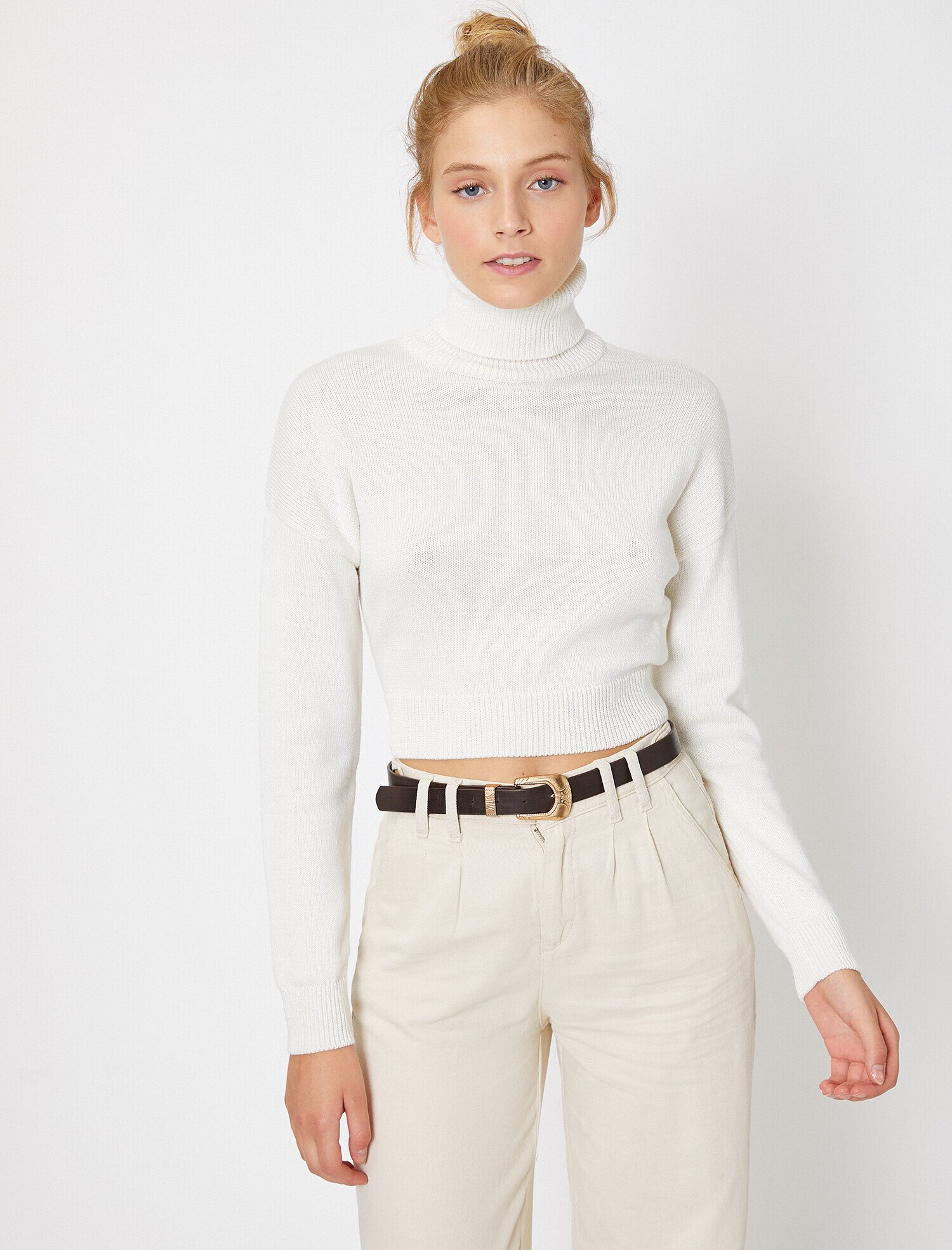   Boğazlı Triko Kazak