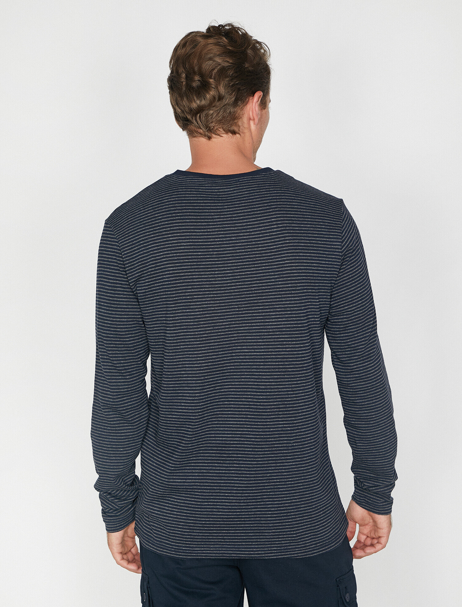   Çizgili Tişört Uzun Kollu